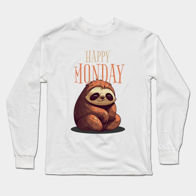 Happy monday! Long Sleeve T-Shirt by adigitaldreamer